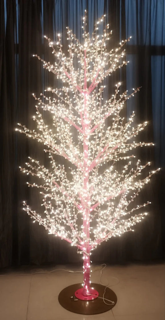PINK LED Crystal Tree