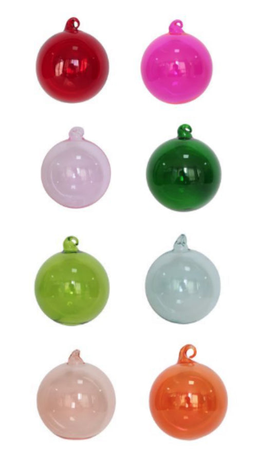 Farrisilk X Sami Riccioli Crystaline Rainbow Variety Glass Ornament Pack